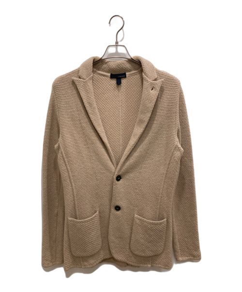 LARDINI（ラルディーニ）LARDINI (ラルディーニ) KNIT 2B JACKET ベージュ サイズ:Sの古着・服飾アイテム