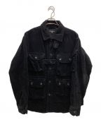 Engineered Garmentsエンジニアド ガーメンツ）の古着「Explorer Shirt Jacket-Cotton 8W Corduroy」｜ブラック