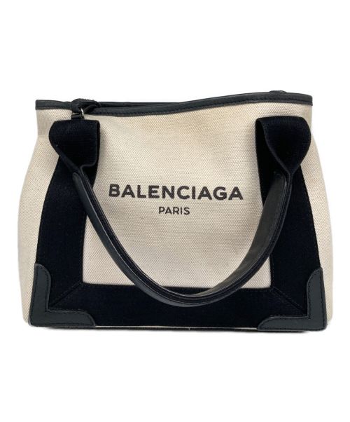 BALENCIAGA（バレンシアガ）BALENCIAGA (バレンシアガ) ２WAYキャンバストートバッグ ベージュ×ブラックの古着・服飾アイテム