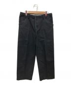 SUNSEAサンシー）の古着「OX ford Straight Pants」｜ブラック