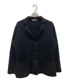 Yohji Yamamoto pour homme（ヨウジヤマモト プールオム）の古着「ニットジャケット」｜ブラック