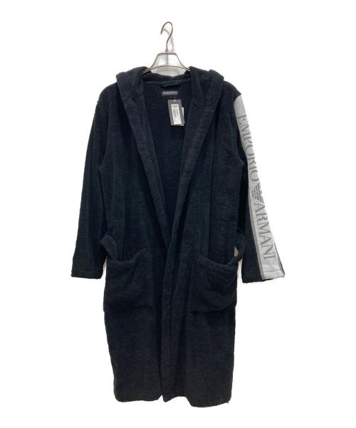 EMPORIO ARMANI（エンポリオアルマーニ）EMPORIO ARMANI (エンポリオアルマーニ) HOODED BATHROBE ブラック サイズ:Sの古着・服飾アイテム