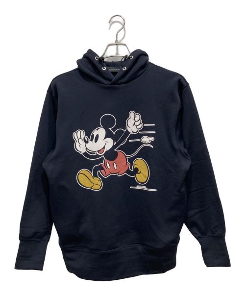 mountain martial arts（マウンテンマーシャルアーツ）mountain martial arts (マウンテンマーシャルアーツ) DISNEY (ディズニー) Disney Run MICKEY RUN POLAR TEC PS Hoodie ブラック サイズ:Mの古着・服飾アイテム