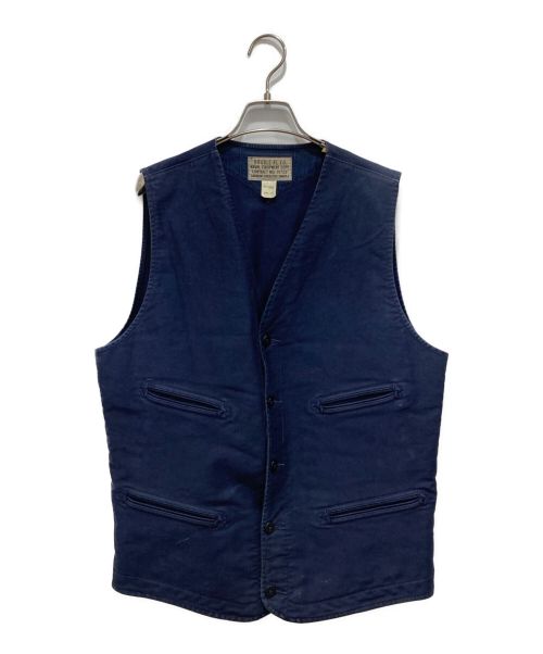 RRL（ダブルアールエル）RRL (ダブルアールエル) Jungle Cloth Vest ネイビー サイズ:Lの古着・服飾アイテム