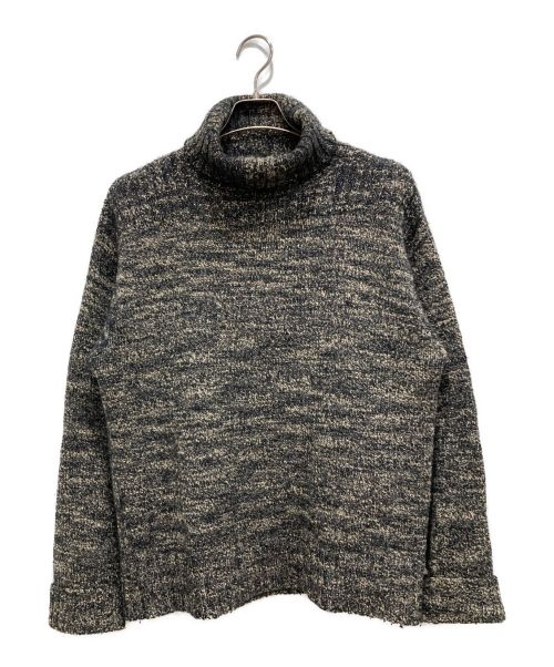 RRL（ダブルアールエル）RRL (ダブルアールエル) タートルネックミックスニット グレー サイズ:Mの古着・服飾アイテム