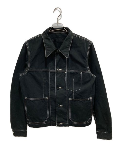 COMME des GARCONS HOMME（コムデギャルソン オム）COMME des GARCONS HOMME (コムデギャルソン オム) フラワーペイントワークジャケット ブラック サイズ:Mの古着・服飾アイテム