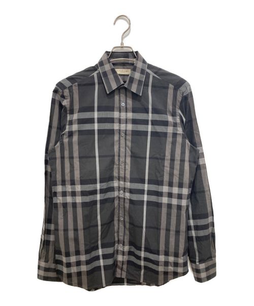 BURBERRY LONDON（バーバリーロンドン）BURBERRY LONDON (バーバリー ロンドン) ノヴァチェックシャツ グレー サイズ:Mの古着・服飾アイテム