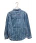 SUPREME (シュプリーム) Logo Stripe Jacquard Denim Shirt インディゴ サイズ:M：11000円