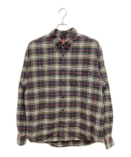 SUPREME（シュプリーム）Supreme (シュプリーム) Tartan Flannel Shirt ダークグリーン サイズ:Mの古着・服飾アイテム