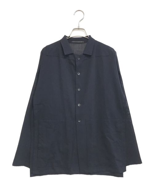 YOHJI YAMAMOTO（ヨウジヤマモト）YOHJI YAMAMOTO (ヨウジヤマモト) 90’s変形シャツ ネイビー サイズ:Sの古着・服飾アイテム