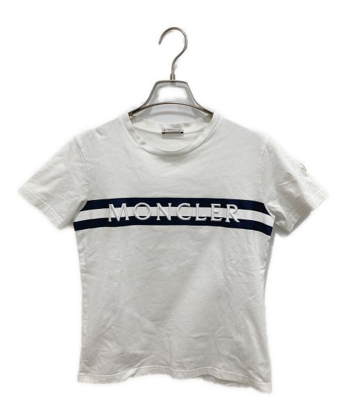 MONCLER（モンクレール）MONCLER (モンクレール) フロントエンブロイダリーロゴカットソー ホワイト サイズ:152cmの古着・服飾アイテム