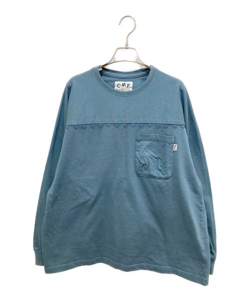 CMF OUTDOOR GARMENT（コンフィーアウトドアガーメント）CMF OUTDOOR GARMENT (シーエムエフ アウトドアガーメント) CORD TEE ブルー サイズ:Sの古着・服飾アイテム