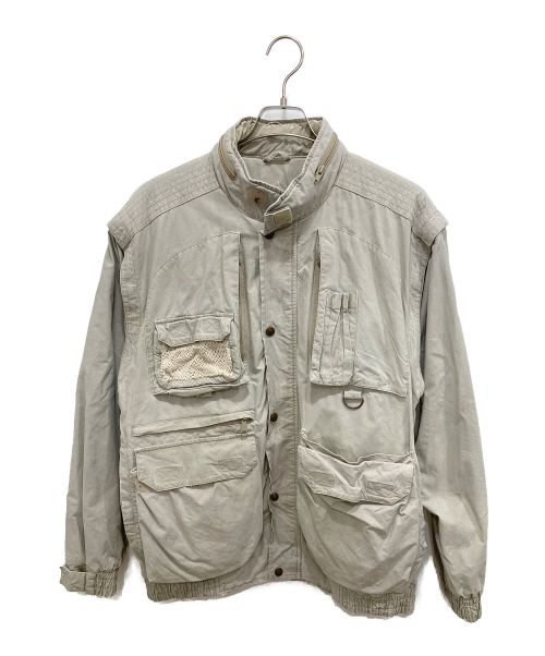 Eddie Bauer（エディーバウアー）Eddie Bauer (エディーバウアー) 2WAYハンティングジャケット ベージュ サイズ:Mの古着・服飾アイテム