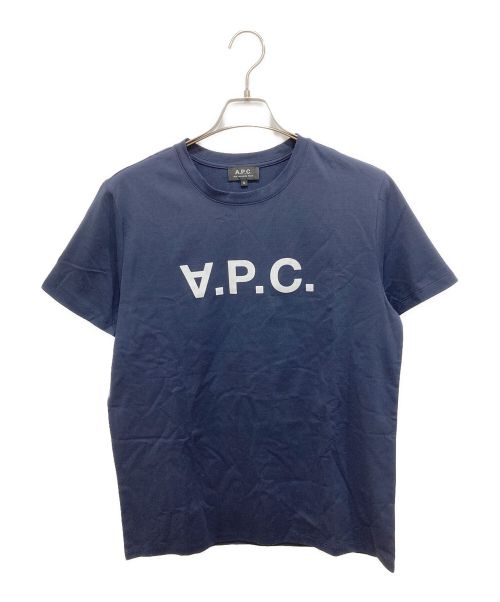 A.P.C.（アーペーセー）A.P.C. (アー・ペー・セー) 反転ロゴTEE ネイビー サイズ:Mの古着・服飾アイテム