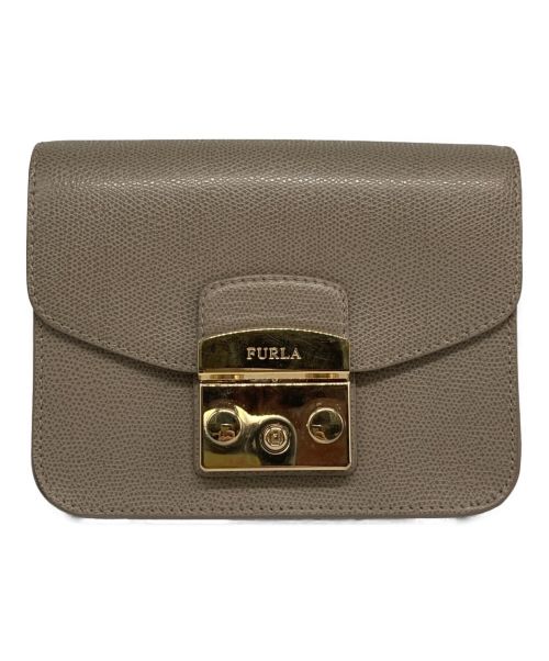 FURLA（フルラ）FURLA (フルラ) チェーンショルダーバッグ ベージュの古着・服飾アイテム