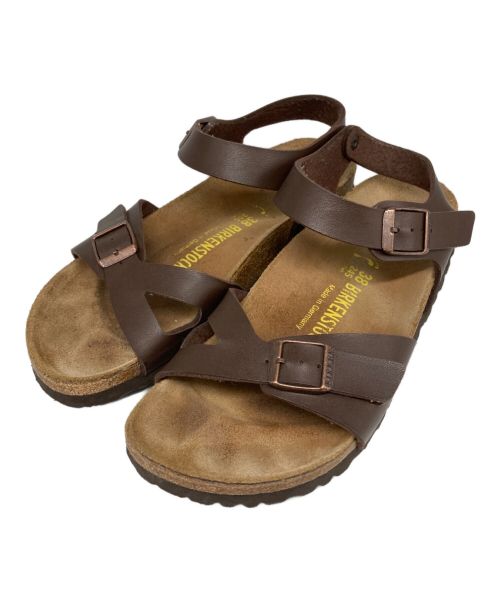 BIRKENSTOCK（ビルケンシュトック）BIRKENSTOCK (ビルケンシュトック) ストラップサンダル ブラウン サイズ:24.5cmの古着・服飾アイテム