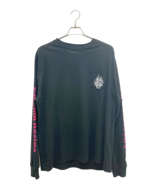 PASSION DESIRE（パッション デザイア）PASSION DESIRE (パッション デザイア) COTTON LONG SLEEVE T-SHIRT'CHAIN ブラック サイズ:4の古着・服飾アイテム