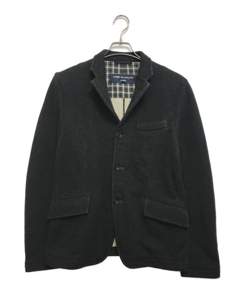 COMME des GARCONS HOMME（コムデギャルソン オム）COMME des GARCONS HOMME (コムデギャルソン オム) スウェットテーラードジャケット グレー サイズ:Sの古着・服飾アイテム