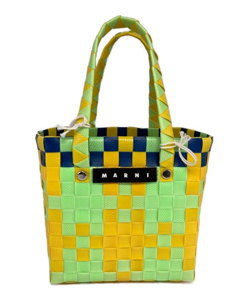 MARNI（マルニ）MARNI (マルニ) MICRO BASKET BAG イエロー×グリーン 未使用品の古着・服飾アイテム