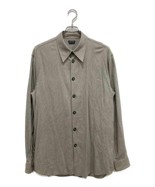 GIORGIO ARMANI（ジョルジョアルマーニ）GIORGIO ARMANI (ジョルジョアルマーニ) ヴィスコースレーヨンシャツ グレー サイズ:52(XL)の古着・服飾アイテム