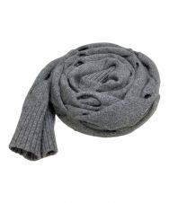 STEFAN COOKE (ステファンクック) Slashed scarf グレー