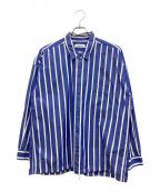 MONKEY TIMEモンキータイム）の古着「STRIPE SHIRT JACKET」｜ブルー×ホワイト