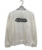 uniform experiment×insaneユニフォームエクスペリメント×インセイン）の古着「CREWNECK SWEAT」｜ホワイト