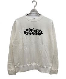 uniform experiment×insane（ユニフォームエクスペリメント×インセイン）の古着「CREWNECK SWEAT」｜ホワイト