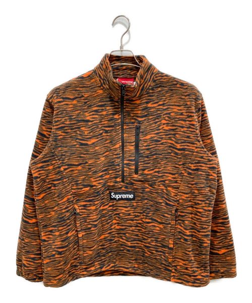 SUPREME（シュプリーム）Supreme (シュプリーム) Polartec Half Zip Pullover Tiger ブラック×オレンジ サイズ:S 未使用品の古着・服飾アイテム