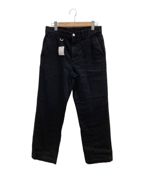 SOPHNET.（ソフネット）SOPHNET. (ソフネット) WASHED DENIM STRAIGHT PANTS ブラック サイズ:M 未使用品の古着・服飾アイテム