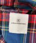 中古・古着 uniform experiment (ユニフォームエクスペリメント) STAR FLANNEL CHECK BIG HOODED SHIRT ブルー×レッド サイズ:S：6000円