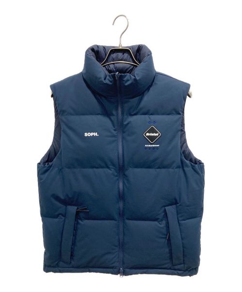 F.C.R.B.（エフシーアールビー）F.C.R.B. (エフシーアールビー) REVERSIBLE DOWN VEST ネイビー サイズ:Sの古着・服飾アイテム