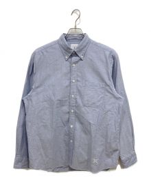 uniform experiment（ユニフォームエクスペリメント）の古着「SLEEVE PANELED B.D SHIRT」｜ブルー