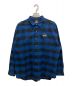 F.C.R.B.（エフシーアールビー）の古着「BIG LOGO FLANNEL BAGGY SHIRT」｜ブルー