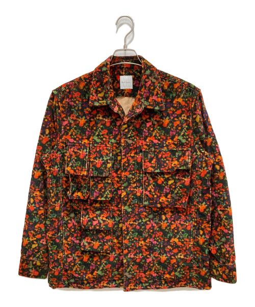 PAUL SMITH（ポールスミス）Paul Smith (ポールスミス) Twilight Floral コーデュロイジャケット レッド×ブラウン サイズ:Mの古着・服飾アイテム