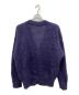 uniform experiment (ユニフォームエクスペリメント) MOHAIR KNIT CARDIGAN パープル サイズ:M：13000円