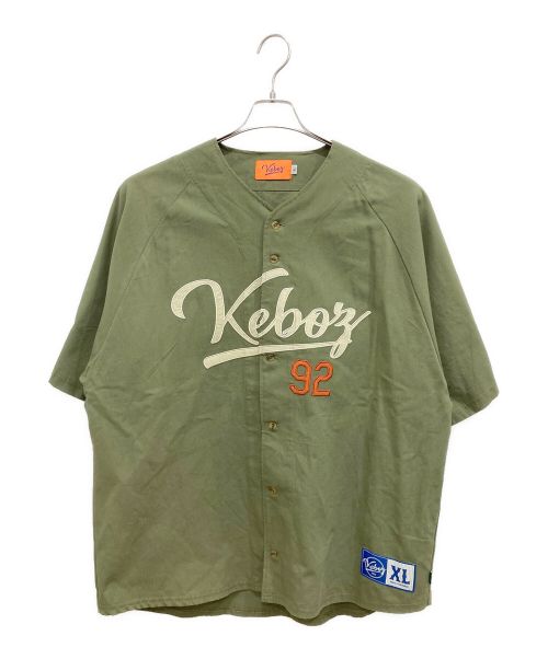 KEBOZ（ケボズ）KEBOZ (ケボズ) ベースボールシャツ カーキ サイズ:XLの古着・服飾アイテム