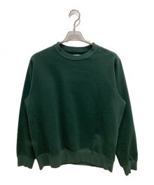 uniform experiment（ユニフォームエクスペリメント）の古着「SLEEVE PANELED CREWNECK SWEAT」｜グリーン