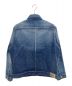 uniform experiment (ユニフォームエクスペリメント) DAMAGED DENIM JACKET インディゴ サイズ:3：16000円