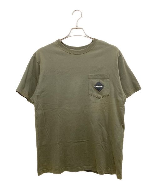 F.C.R.B.（エフシーアールビー）F.C.R.B. (エフシーアールビー) BIG LOGO POCKET TEE オリーブ サイズ:Mの古着・服飾アイテム