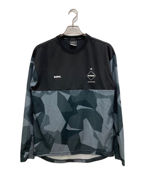 F.C.R.B.（エフシーアールビー）F.C.R.B. (エフシーアールビー) CAMOUFLAGE PRACTICE L/S TOP ブラック サイズ:Sの古着・服飾アイテム