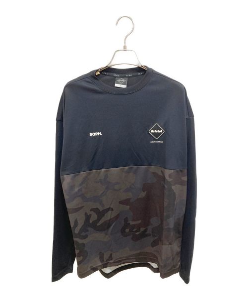 F.C.R.B.（エフシーアールビー）F.C.R.B. (エフシーアールビー) L/S CAMOUFLAGE TEAM TOP ブラック サイズ:Sの古着・服飾アイテム