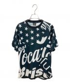 F.C.R.B.エフシーアールビー）の古着「COCA-COLA MULTI PATTERN S/S TOP」｜ブラック