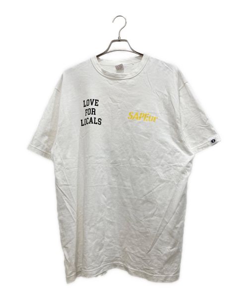 SAPEur（サプール）SAPEur (サプール) LOVE FOR LOCALS TEE ホワイト サイズ:XLの古着・服飾アイテム