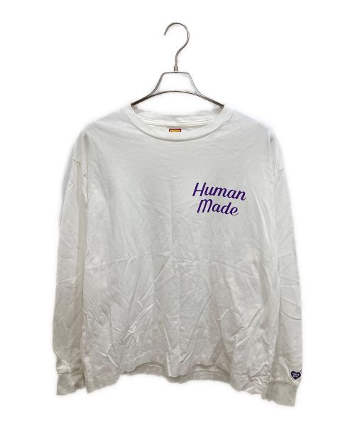 HUMAN MADE（ヒューマンメイド）HUMAN MADE (ヒューマンメイド) FLAMINGO LONG SLEEVE T-SHIRT ホワイト サイズ:XLの古着・服飾アイテム