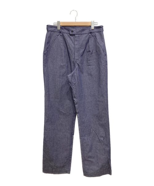 PANTALON BLEU CHINE DE SERVICE（フレンチミリタリー）PANTALON BLEU CHINE DE SERVICE (フレンチミリタリー) マリンワークパンツ ネイビー サイズ:88の古着・服飾アイテム