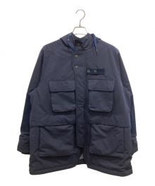 WHITE MOUNTAINEERING（ホワイトマウンテ二アニング）の古着「WINDSTOPPER PRIMALOFT RAGLAN PARKA」｜ネイビー