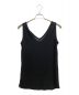 STUDIO NICHOLSON (スタジオニコルソン) LYOCELL RIB JERSEY V NECK VEST ブラック サイズ:1 未使用品：8000円