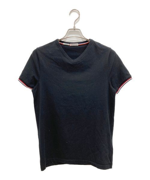 MONCLER（モンクレール）MONCLER (モンクレール) CLASSIC V NECK T-SHIRT ブラック サイズ:Mの古着・服飾アイテム