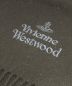 Vivienne Westwood (ヴィヴィアンウエストウッド) ロゴウールマフラー ブラック：5000円